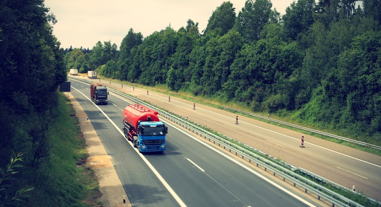 Truck on Road