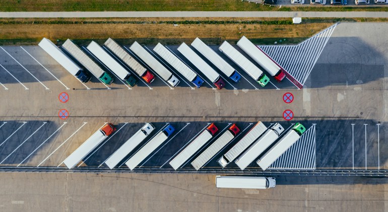 Trucks Parked