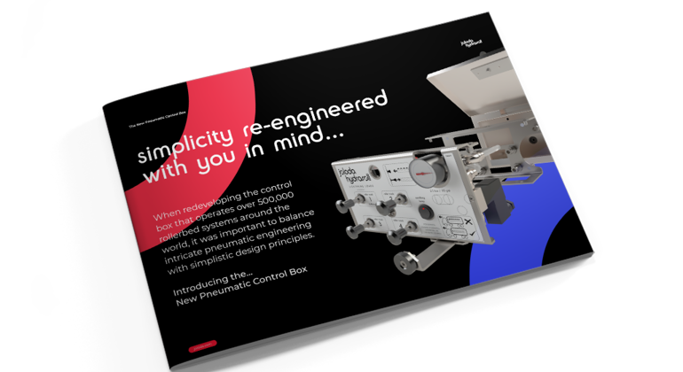 Pneumatic control box brochure used to control the rollertrack loading system