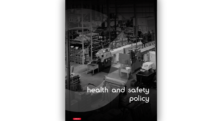 Health And Safety Policy Cover